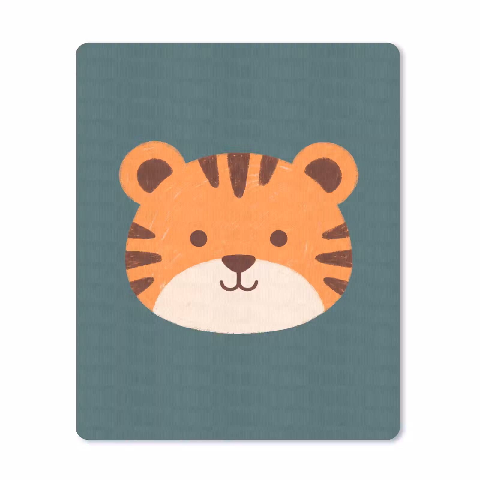 Mauspad - Tiere – Kopf – Orange – Illustration – Modern — 1