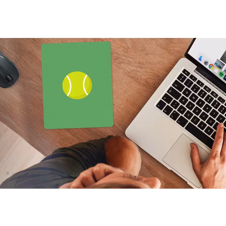 Mauspad - Ball – Gelb – Sport – Grün – Illustration — 2