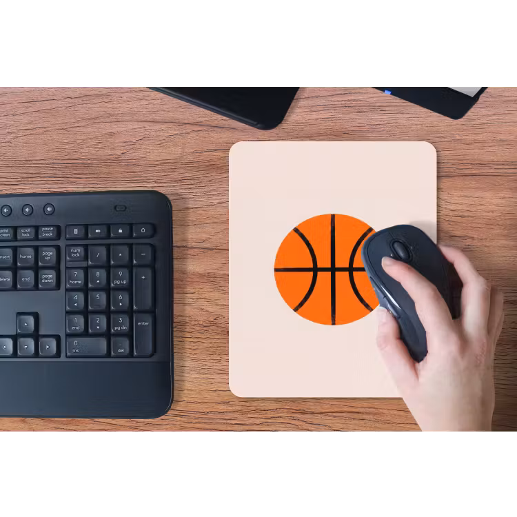Mauspad - Basketball – Ball – Sport – Illustration – Orange — 3