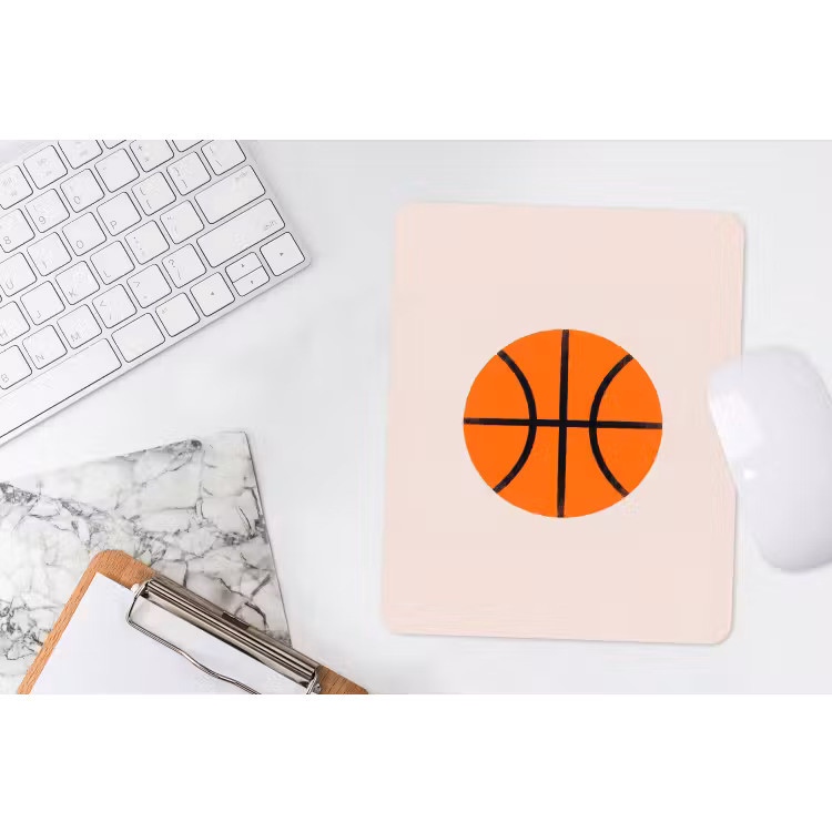 Mauspad - Basketball – Ball – Sport – Illustration – Orange — 4