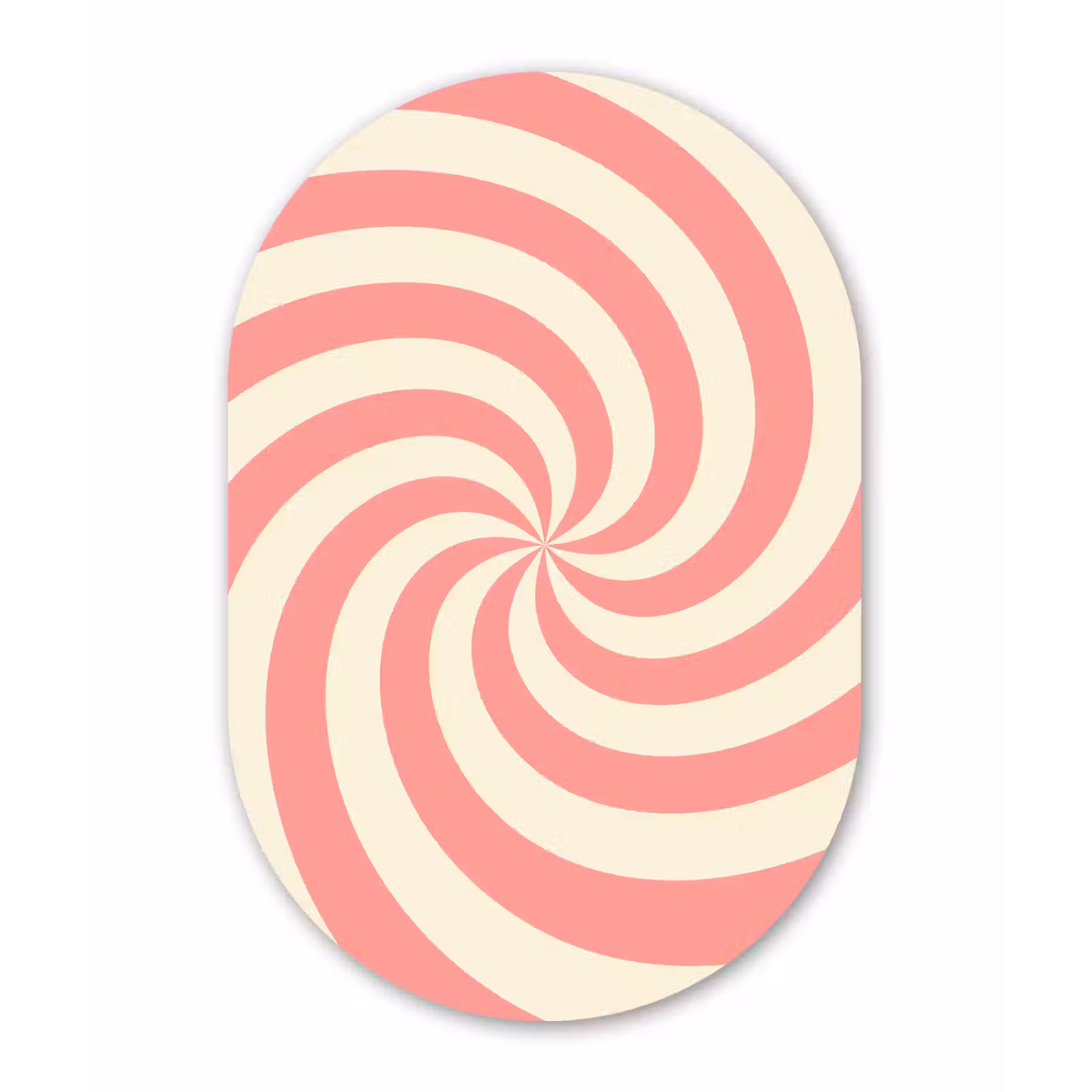 Forexbild Oval - Spirale – Muster – Abstrakt – Rosa – Beige — 1