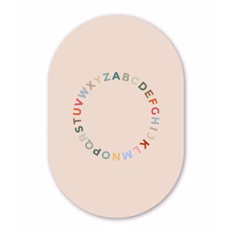 Forexbild Oval - Alphabet – Kreis – Bildung – Spielerisch – Farbenfroh — 1
