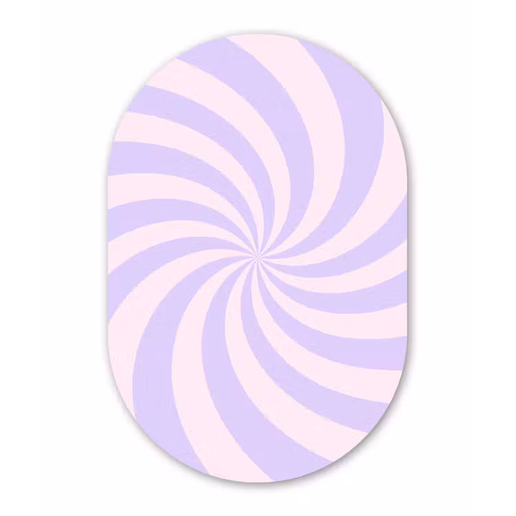 Forexbild Oval - Muster – Spirale – Abstrakt – Modern – Lila-Rosa — 1