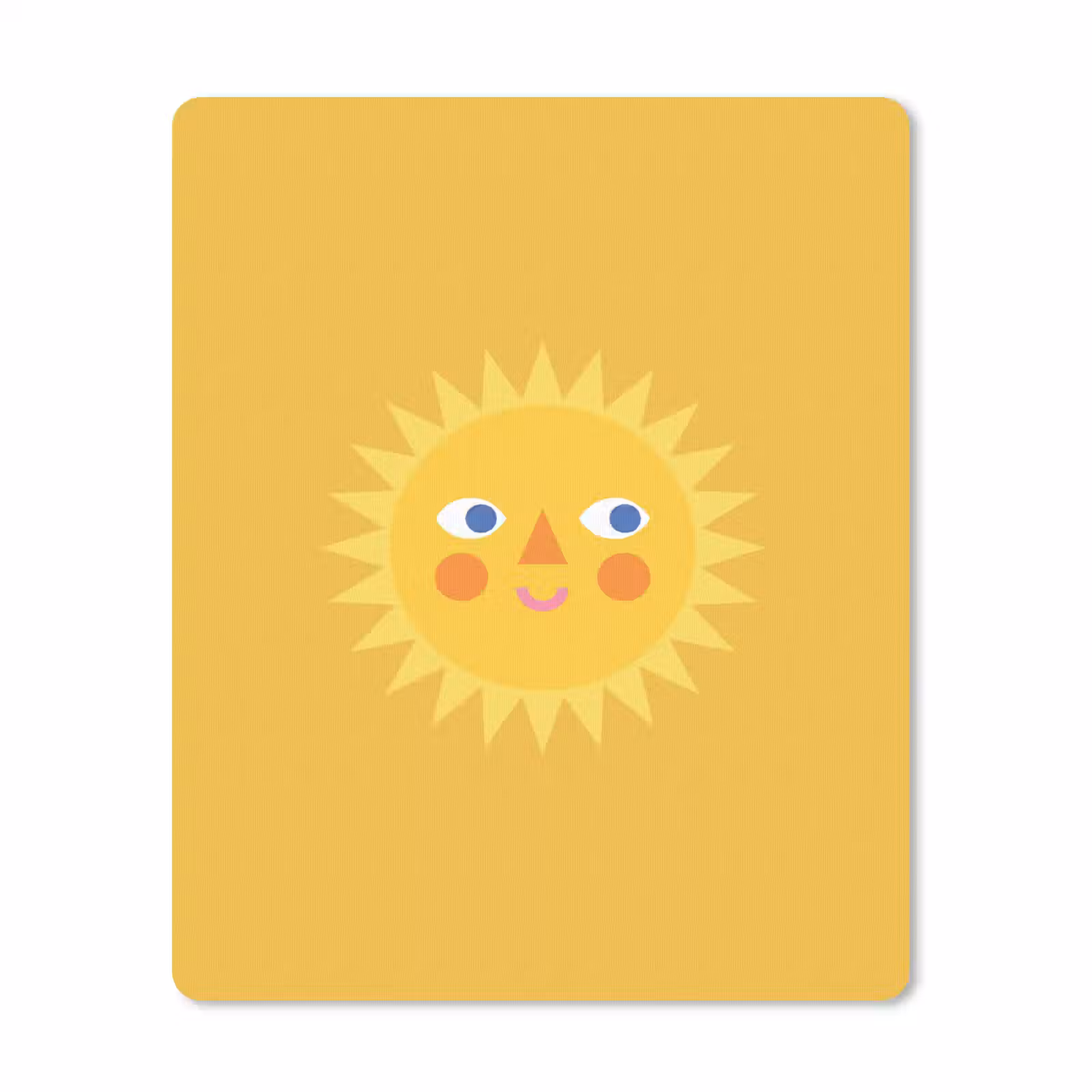 Mauspad - Sonne – Gesicht – Sommer – Illustration – Gelb — 1