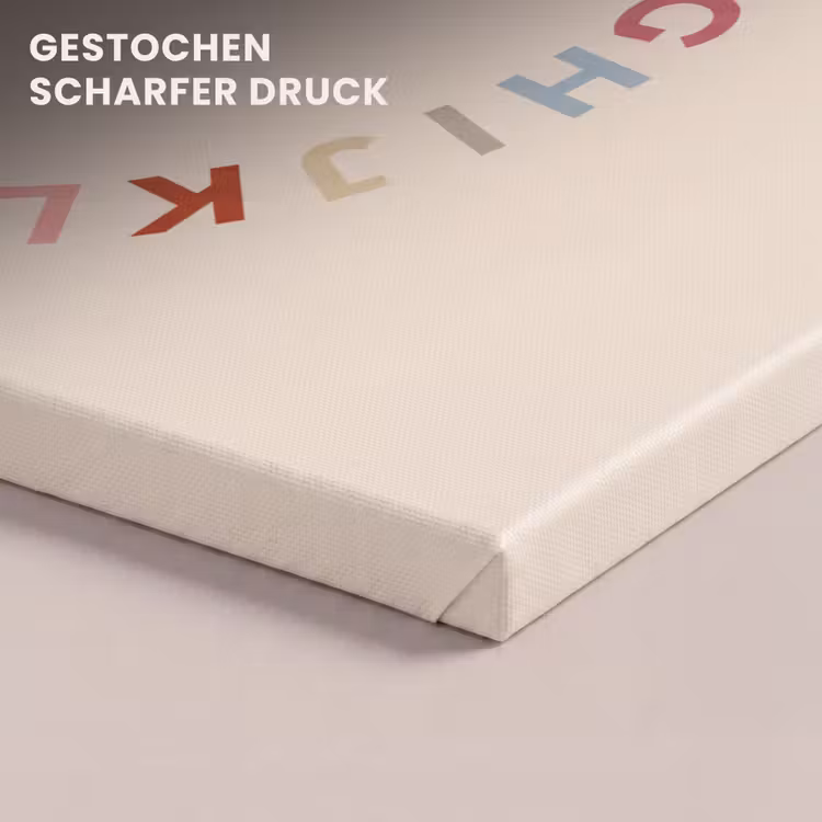 Leinwandbild - Alphabet – Kreis – Bildung – Spielerisch – Farbenfroh — 4