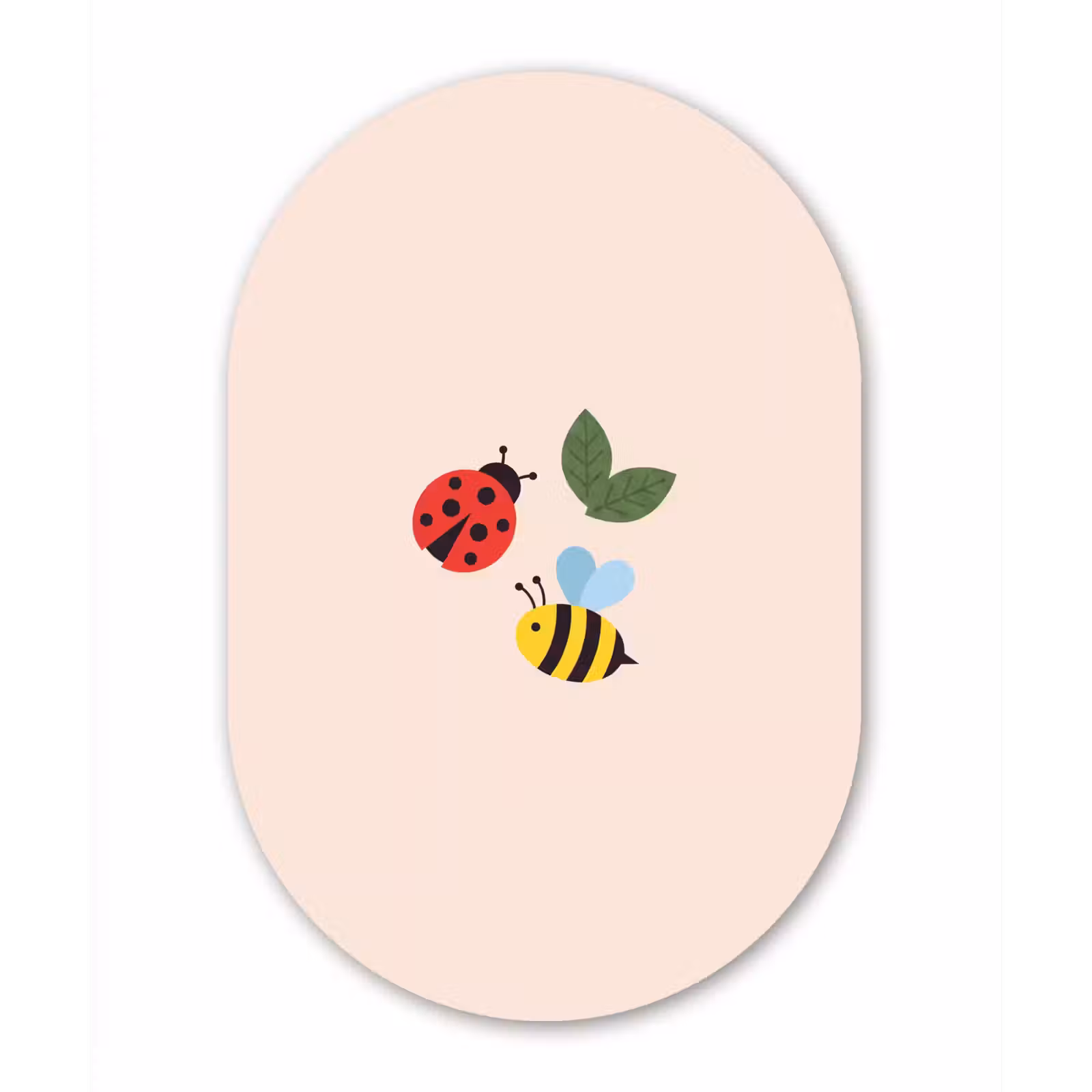 Forexbild Oval - Insekt – Blatt – Natur – Verspielt – Illustration — 1