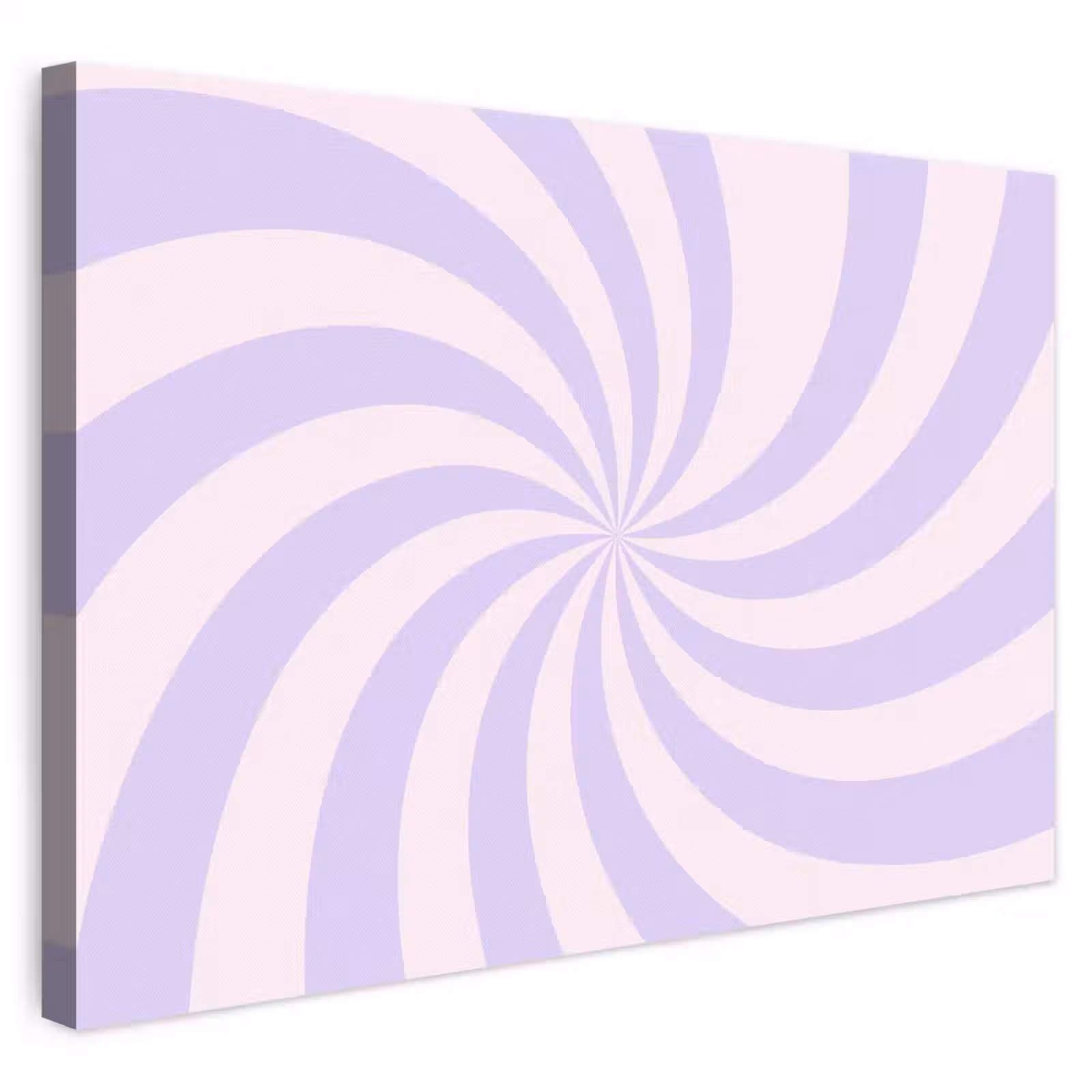 Leinwandbild - Muster – Spirale – Abstrakt – Modern – Lila-Rosa — 1