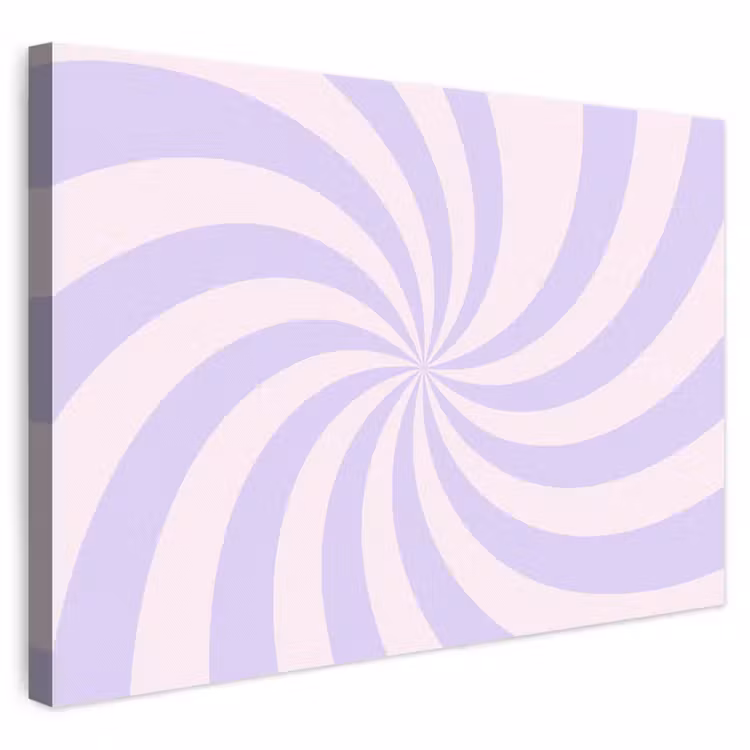 Leinwandbild - Muster – Spirale – Abstrakt – Modern – Lila-Rosa — 1