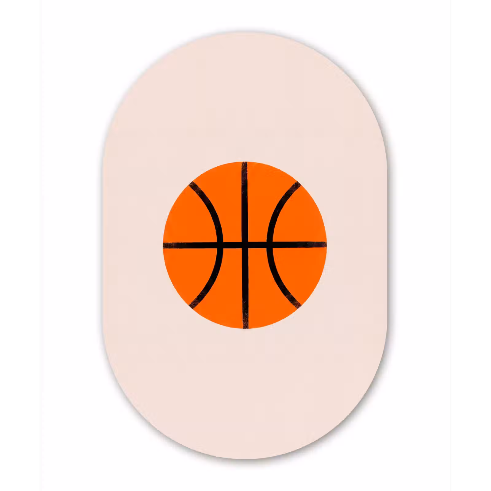 Forexbild Oval - Basketball – Ball – Sport – Illustration – Orange — 1