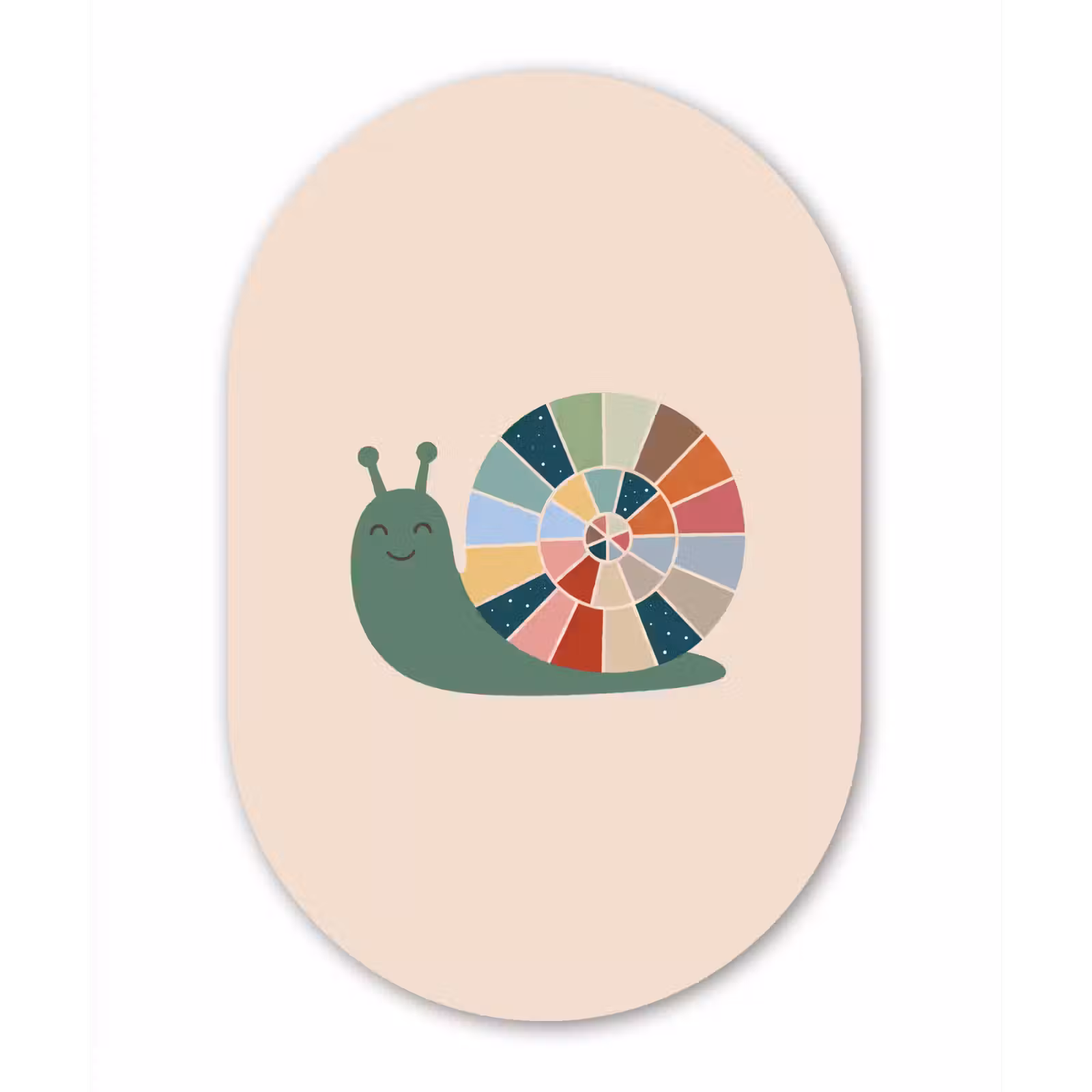 Forexbild Oval - Tiere – Schnecke – Bunt – Illustration — 1