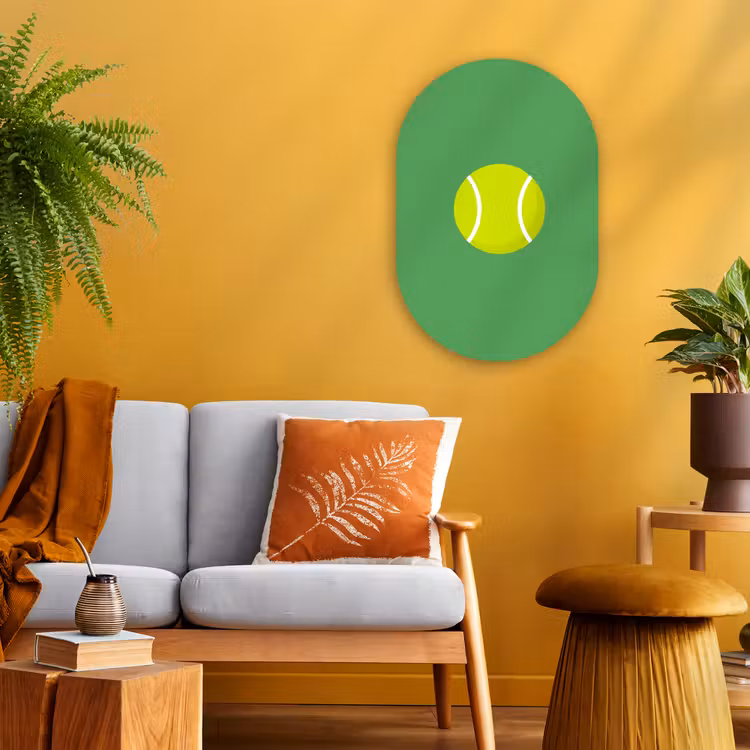 Forexbild Oval - Ball – Gelb – Sport – Grün – Illustration — 2