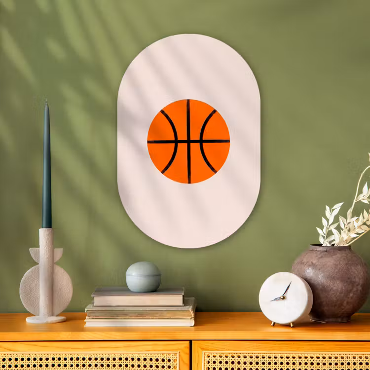 Forexbild Oval - Basketball – Ball – Sport – Illustration – Orange — 3