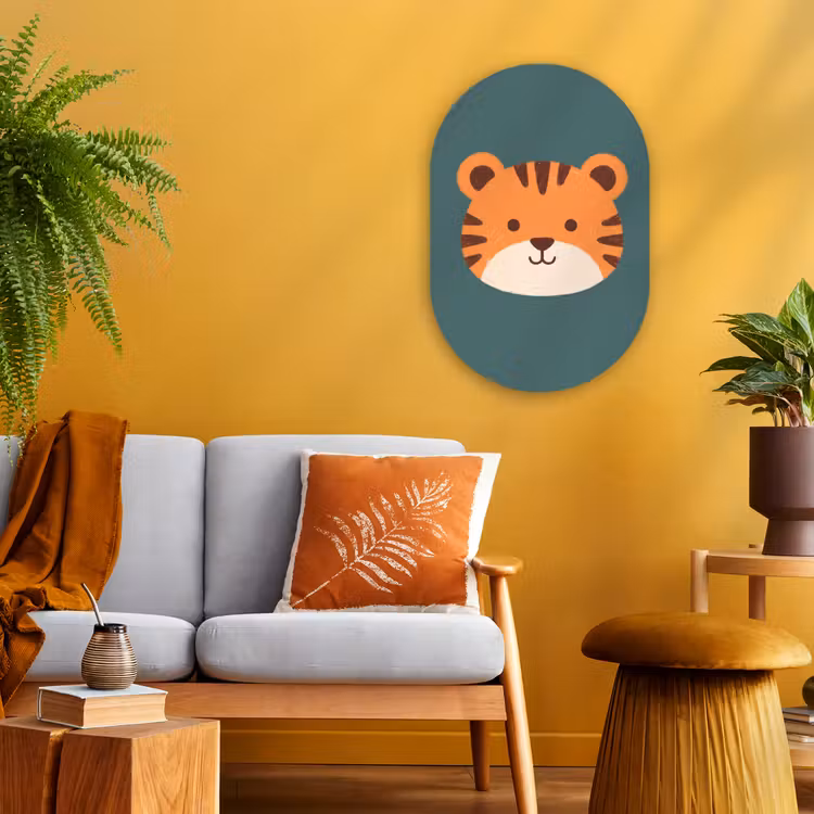 Forexbild Oval - Tiere – Kopf – Orange – Illustration – Modern — 2