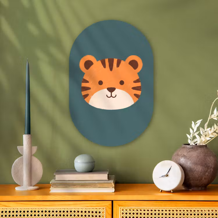 Forexbild Oval - Tiere – Kopf – Orange – Illustration – Modern — 3