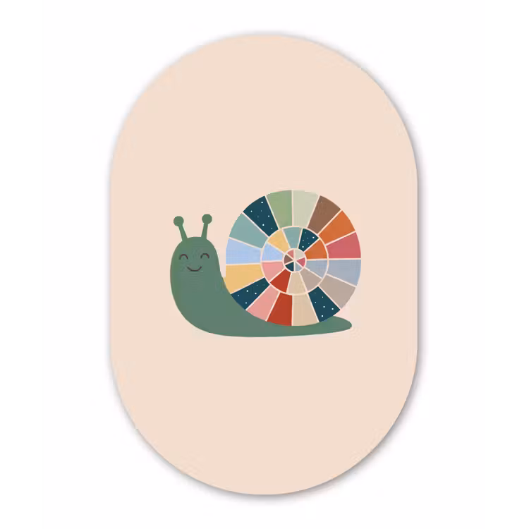 Forexbild Oval - Tiere – Schnecke – Bunt – Illustration — 1