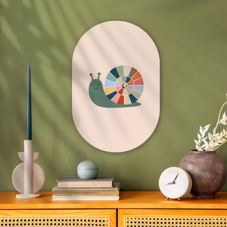 Forexbild Oval - Tiere – Schnecke – Bunt – Illustration — 3