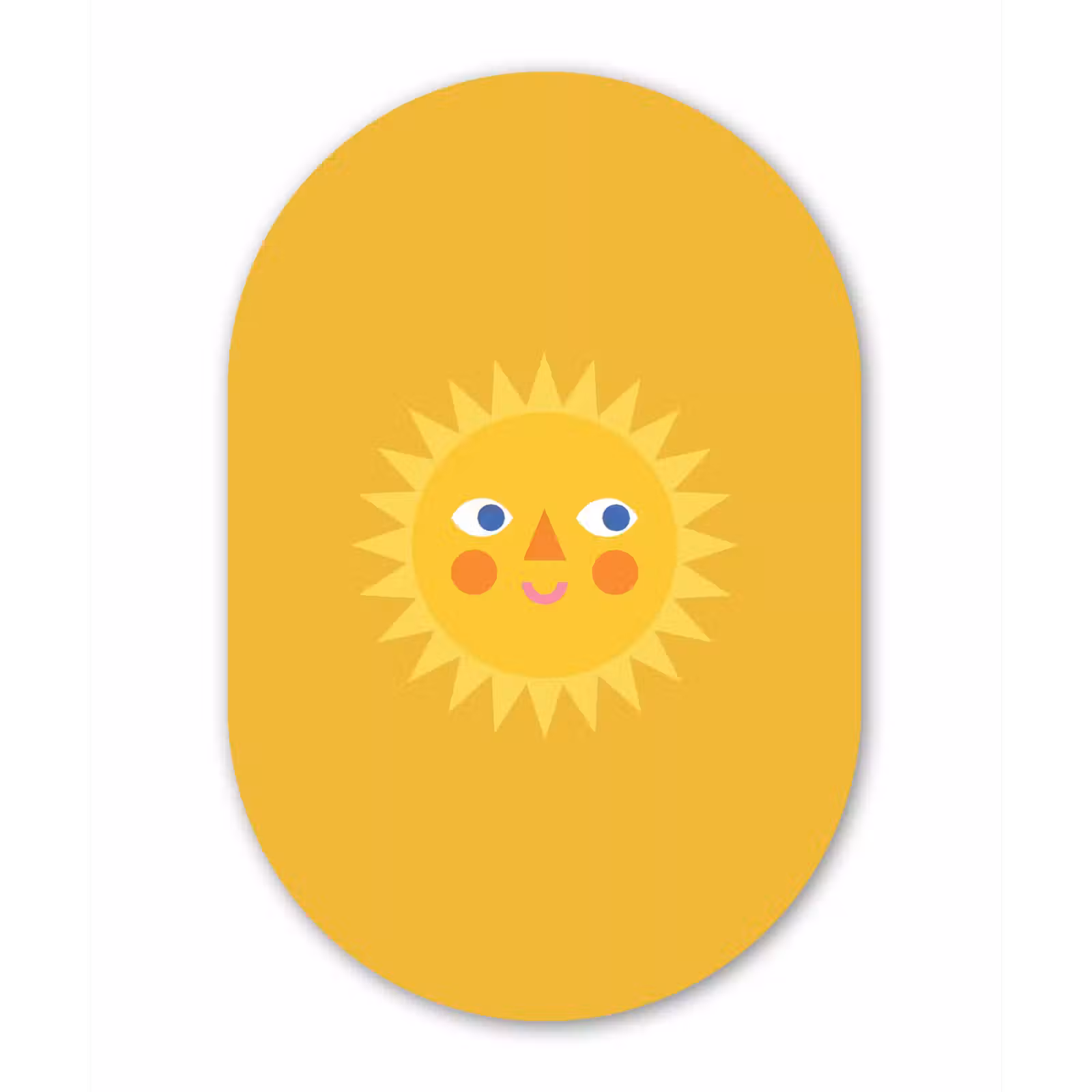 Forexbild Oval - Sonne – Gesicht – Sommer – Illustration – Gelb — 1