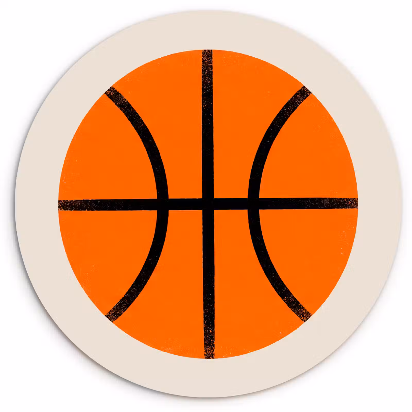 Forexbild Rund - Basketball – Ball – Sport – Illustration – Orange — 1