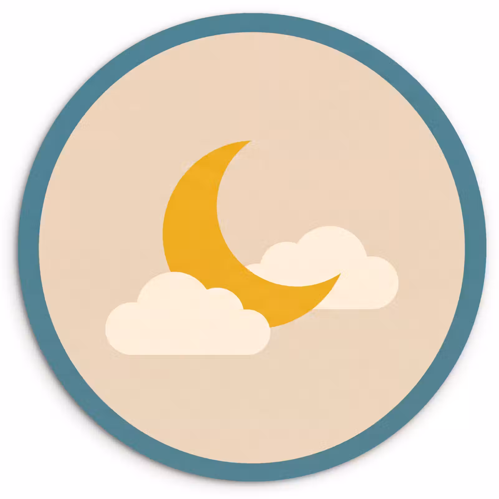 Forexbild Rund - Mond – Wolken – Natur – Abstrakt – Gelb — 1