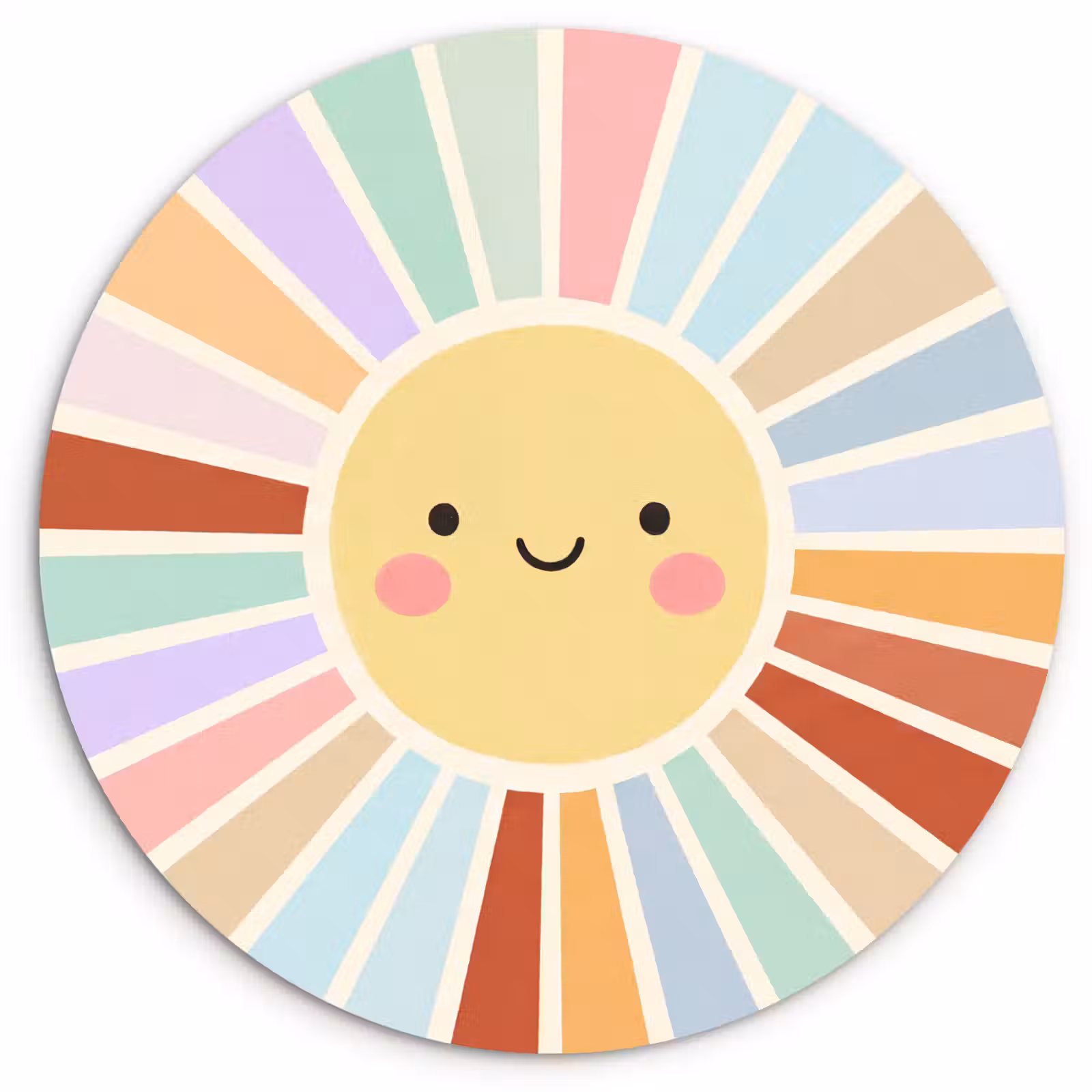 Forexbild Rund - Sonne – Strahlen – Fröhlich – Bunt – Abstrakt — 1