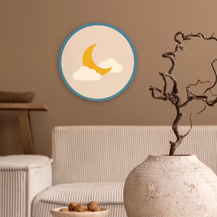 Forexbild Rund - Mond – Wolken – Natur – Abstrakt – Gelb — 2