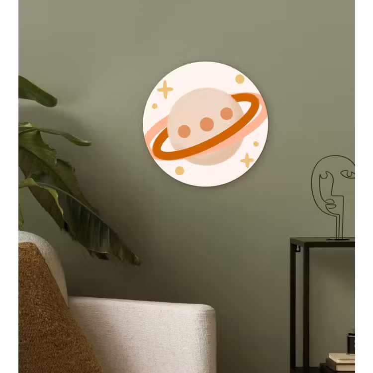 Forexbild Rund - Planet – Ringe – Weltraum – Illustration – Beige — 3