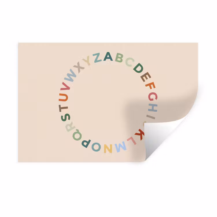Wandtattoo – Alphabet – Kreis – Bildung – Spielerisch – Farbenfroh — 1