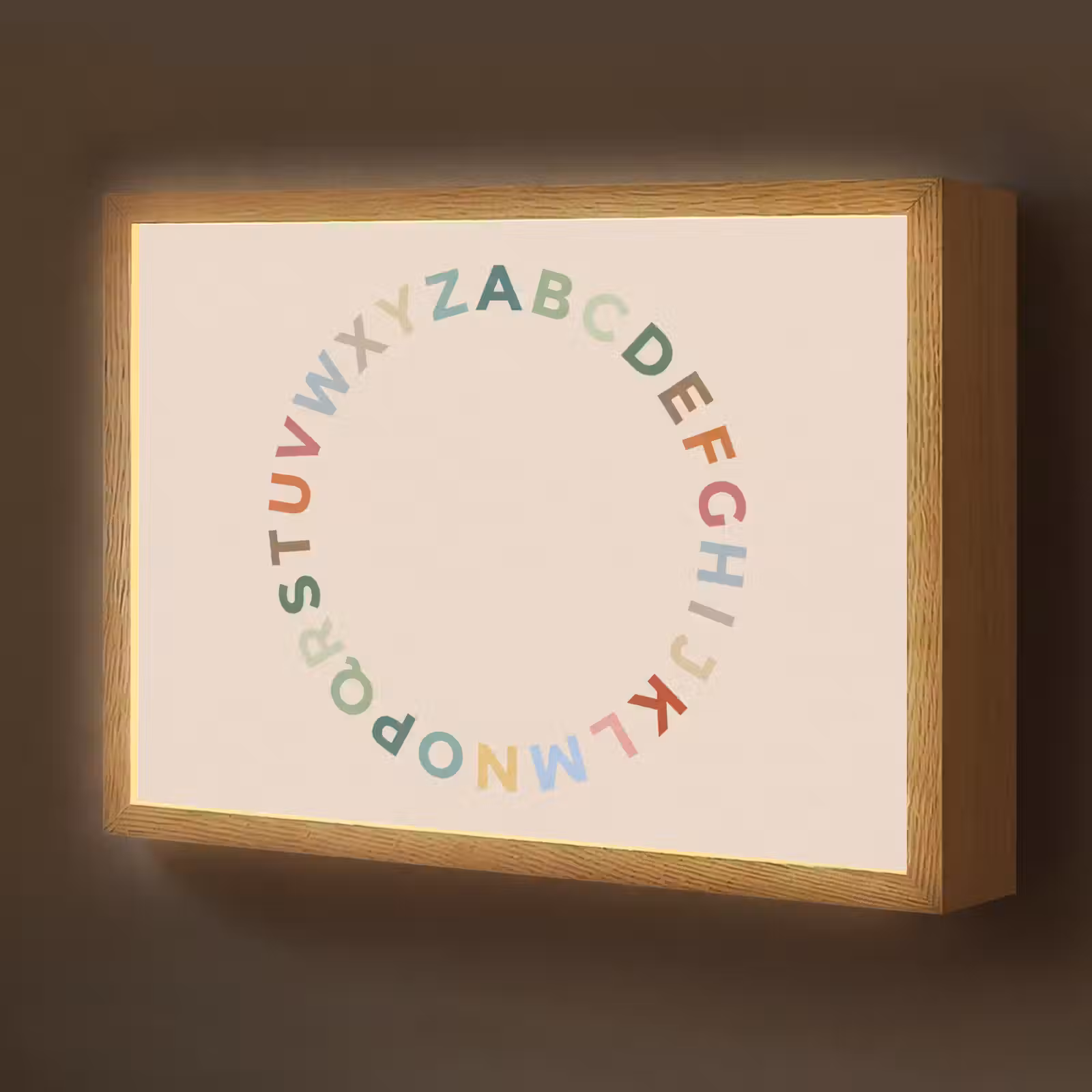 Nachtlicht Kinder - Alphabet – Kreis – Bildung – Spielerisch – Farbenfroh — 1