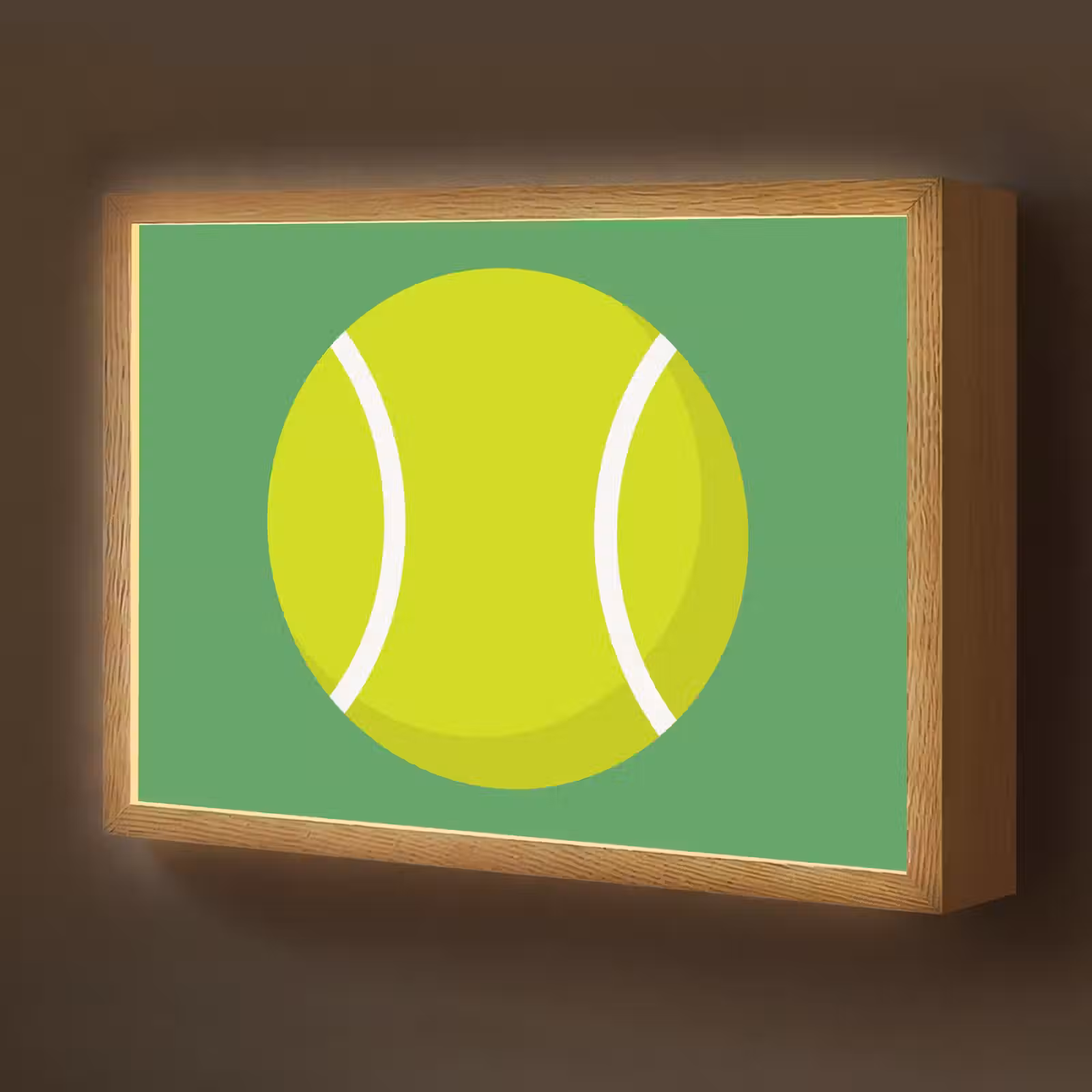 Nachtlicht Kinder - Ball – Gelb – Sport – Grün – Illustration — 1