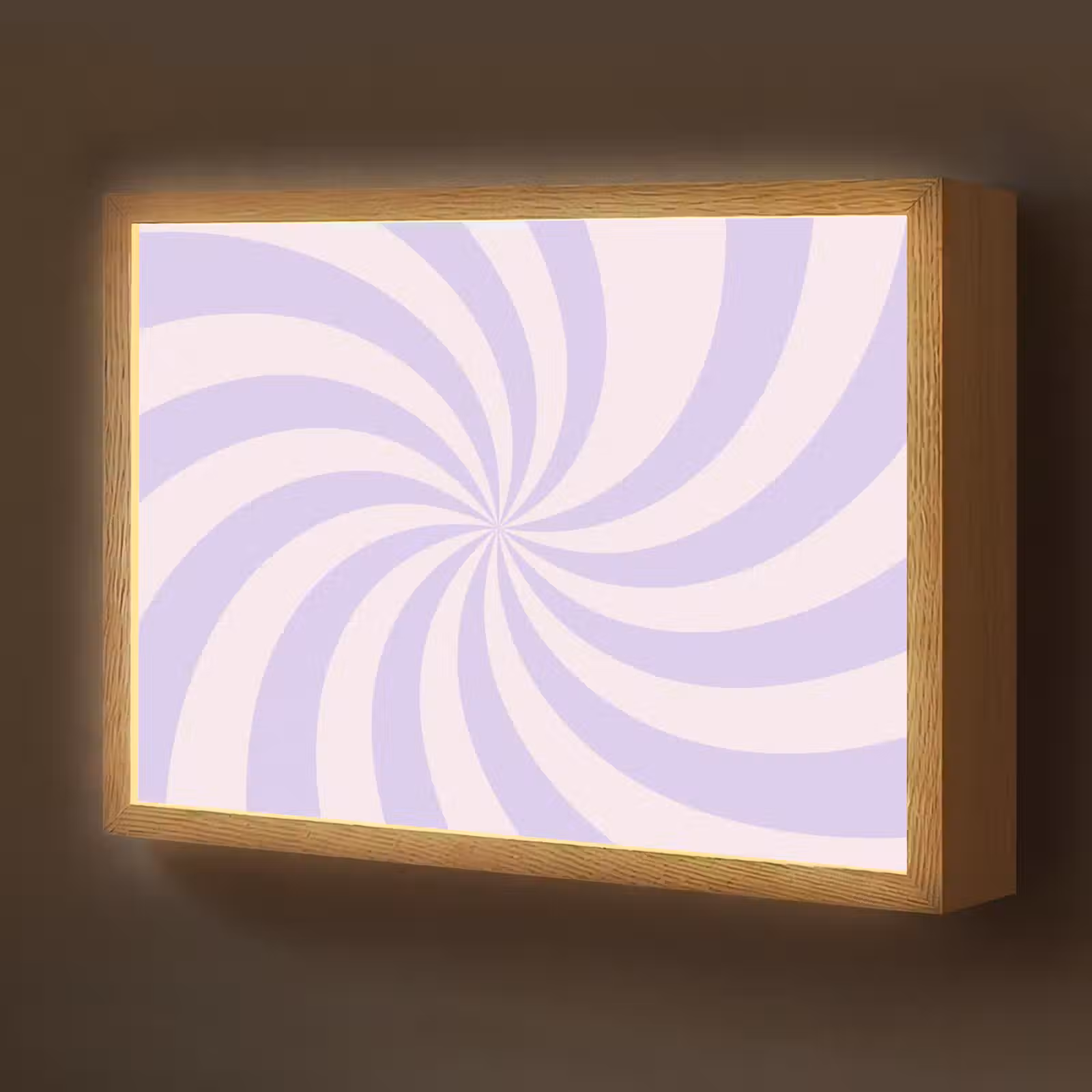 Nachtlicht Kinder - Muster – Spirale – Abstrakt – Modern – Lila-Rosa — 1