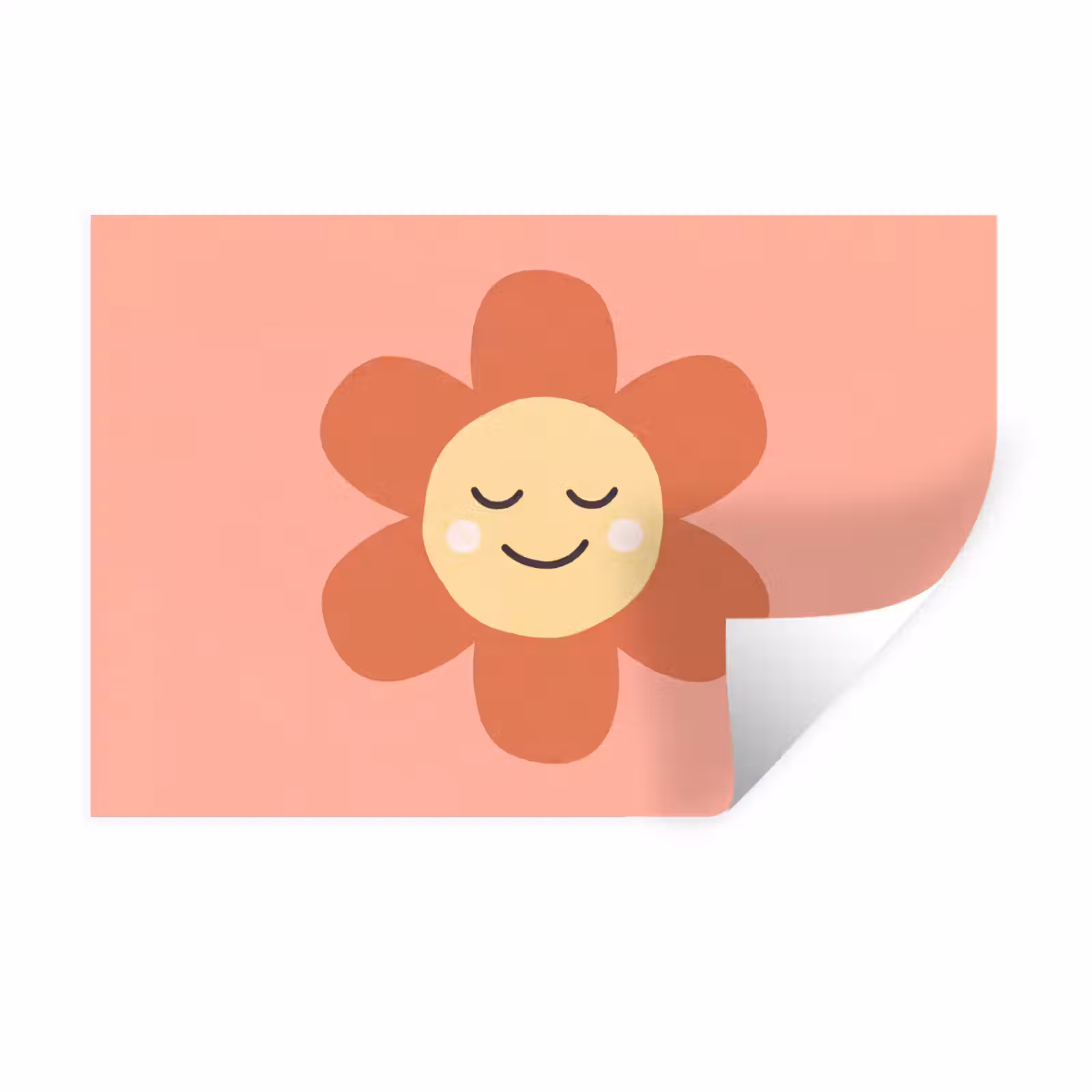 Wandtattoo – Blumen – Zeichentrickfilm – Kind – Rosa — 1