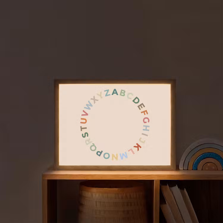 Nachtlicht Kinder - Alphabet – Kreis – Bildung – Spielerisch – Farbenfroh — 2