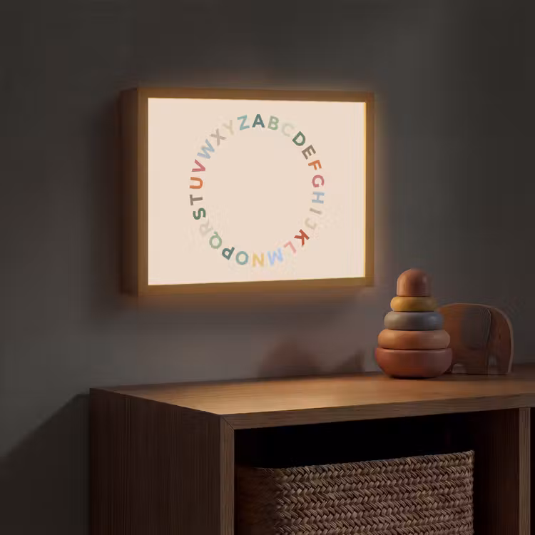 Nachtlicht Kinder - Alphabet – Kreis – Bildung – Spielerisch – Farbenfroh — 4