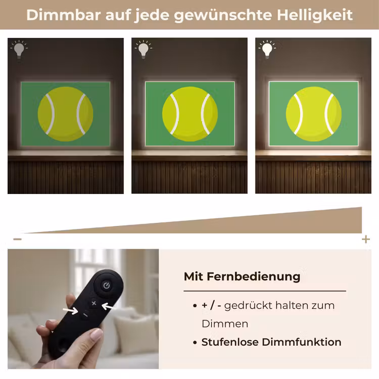 Nachtlicht Kinder - Ball – Gelb – Sport – Grün – Illustration — 7