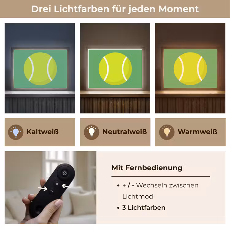 Nachtlicht Kinder - Ball – Gelb – Sport – Grün – Illustration — 8