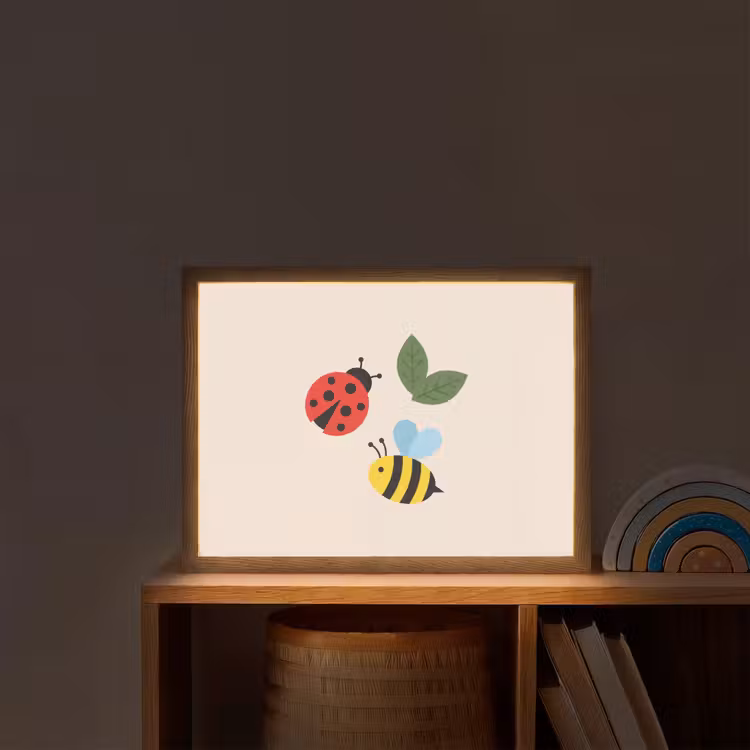 Nachtlicht Kinder - Insekt – Blatt – Natur – Verspielt – Illustration — 2