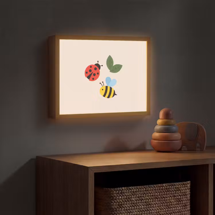 Nachtlicht Kinder - Insekt – Blatt – Natur – Verspielt – Illustration — 4