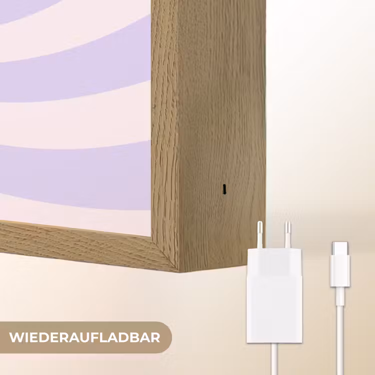 Nachtlicht Kinder - Muster – Spirale – Abstrakt – Modern – Lila-Rosa — 9
