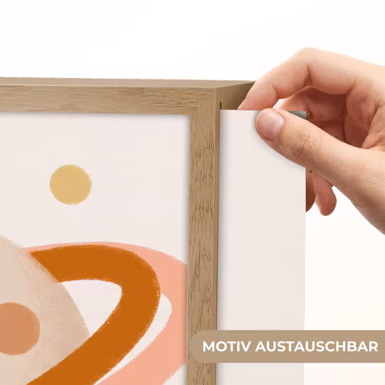 Nachtlicht Kinder - Planet – Ringe – Weltraum – Illustration – Beige — 5