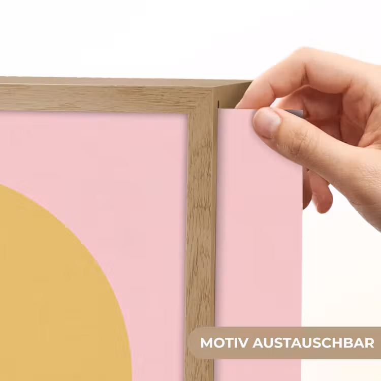 Nachtlicht Kinder - Smiley – Gelb – Rosa – Symbol – Minimalistisch — 5