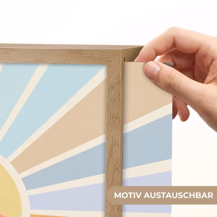 Nachtlicht Kinder - Sonne – Strahlen – Fröhlich – Bunt – Abstrakt — 5