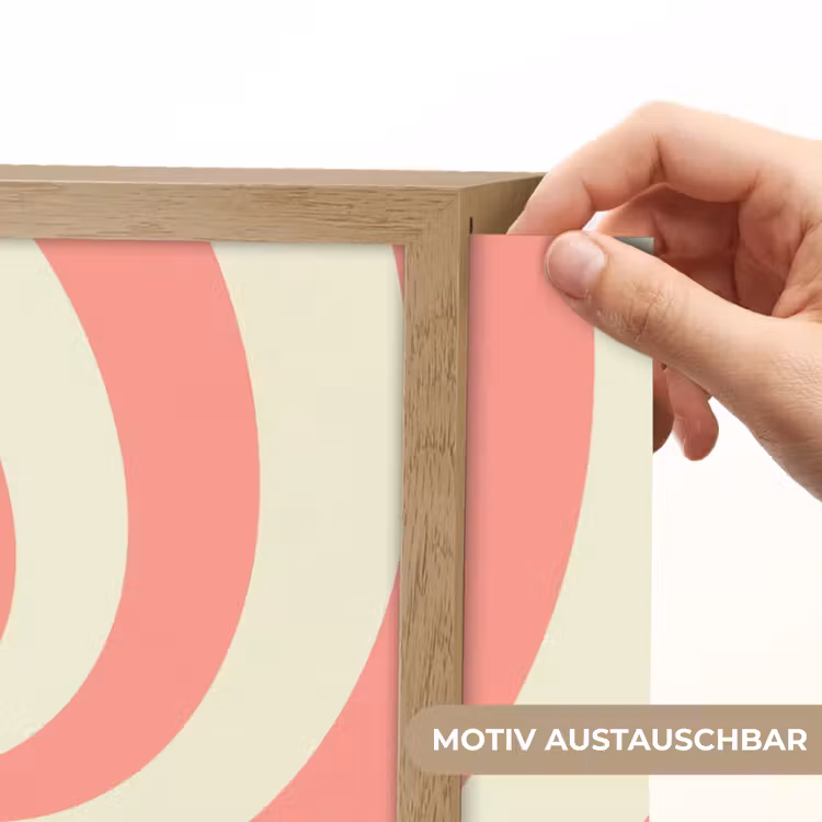 Nachtlicht Kinder - Spirale – Muster – Abstrakt – Rosa – Beige — 5