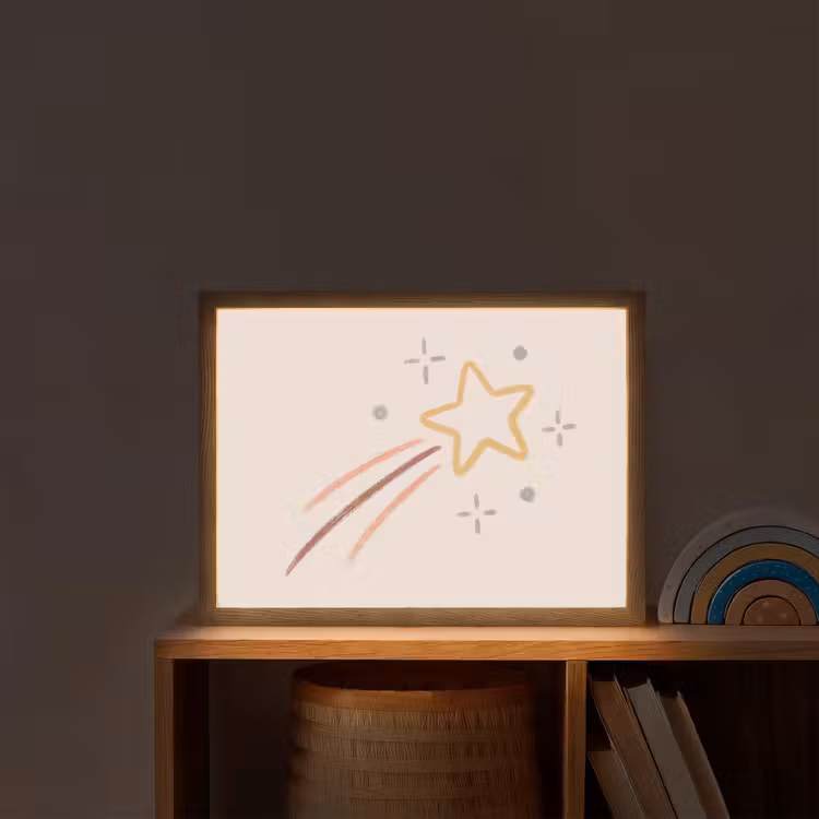 Nachtlicht Kinder - Stern – Fallend – Illustration – Pastell — 2