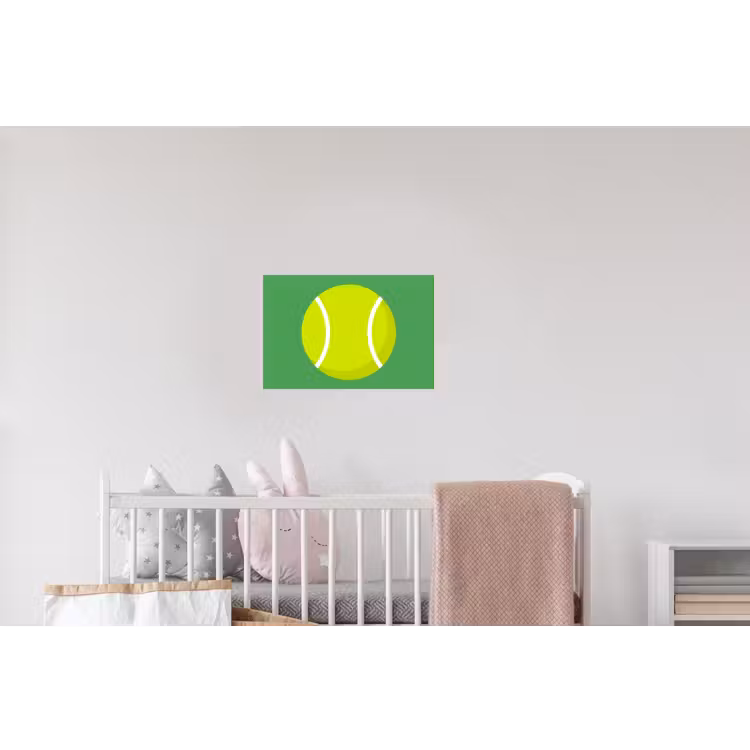 Wandtattoo – Ball – Gelb – Sport – Grün – Illustration — 5