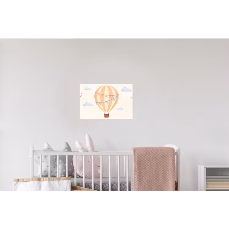Wandtattoo – Heißluftballon – Wolken – Illustration – Sanft – Kinderzimmer — 5