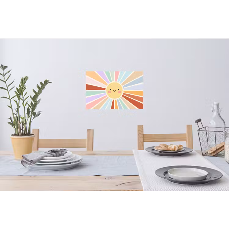 Wandtattoo – Sonne – Strahlen – Fröhlich – Bunt – Abstrakt — 4