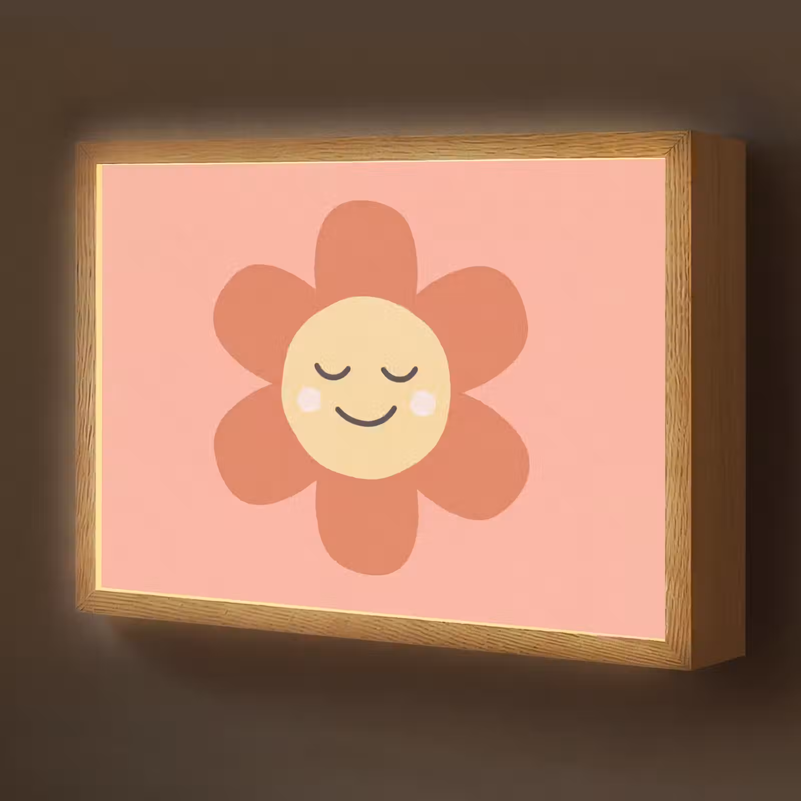 Nachtlicht Kinder - Blumen – Zeichentrickfilm – Kind – Rosa — 1