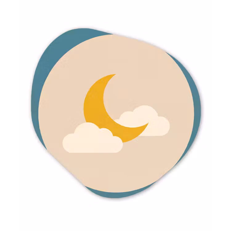 Alu-Dibond-Bild Organische Form - Mond – Wolken – Natur – Abstrakt – Gelb — 1