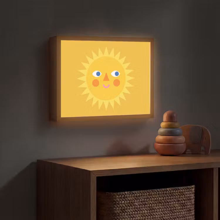 Nachtlicht Kinder - Sonne – Gesicht – Sommer – Illustration – Gelb — 4
