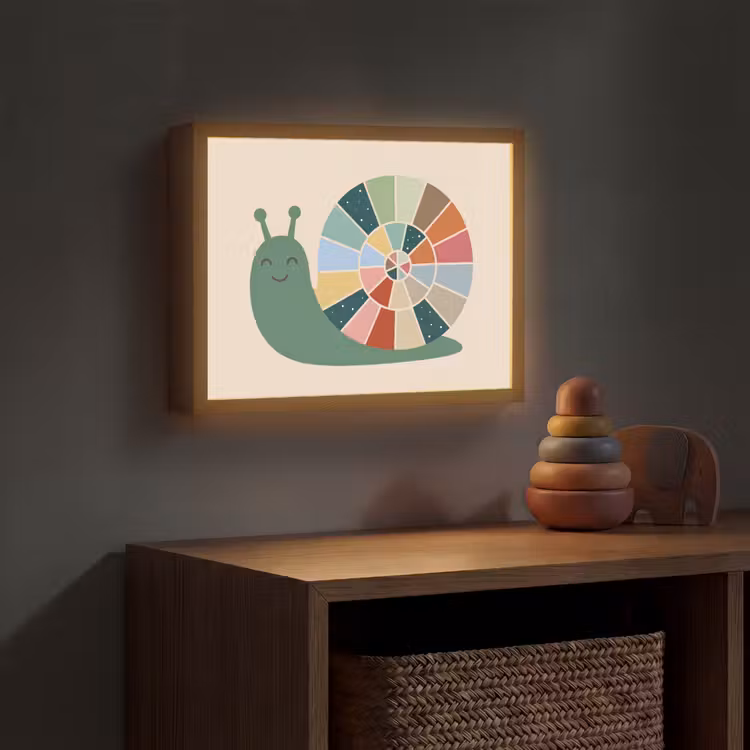 Nachtlicht Kinder - Tiere – Schnecke – Bunt – Illustration — 4